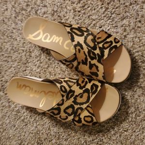Sam Edelman leopard sandals size 9